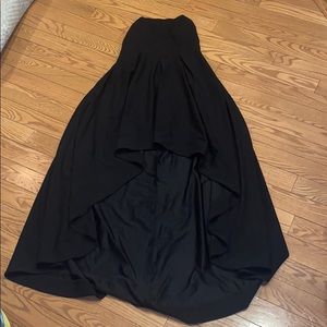 Strapless high low dress